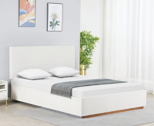 NovýNábytok.sk Posteľ s roštom a úložným priestorom 160x200 Nuvoa (biela). Vlastná spoľahlivá doprava až k Vám domov. 1137687