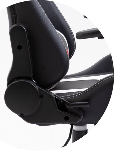 Ak furniture Herné kreslo F4G FG33 čierne/biele
