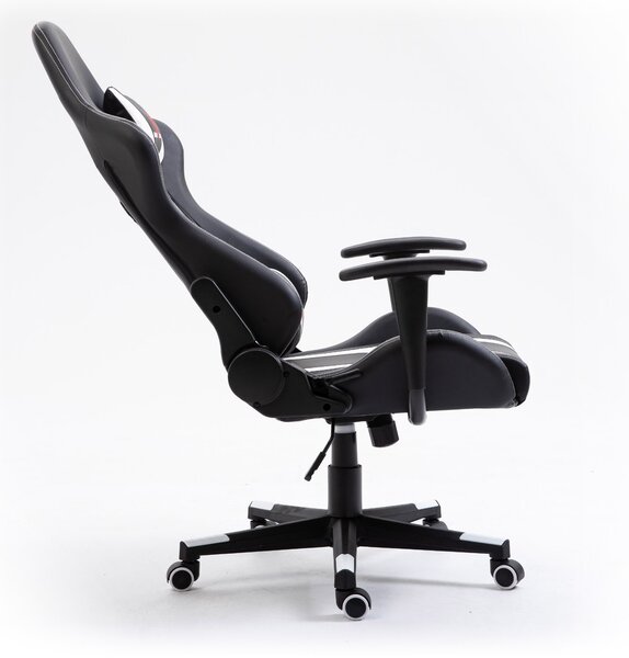Ak furniture Herné kreslo F4G FG33 čierne/biele