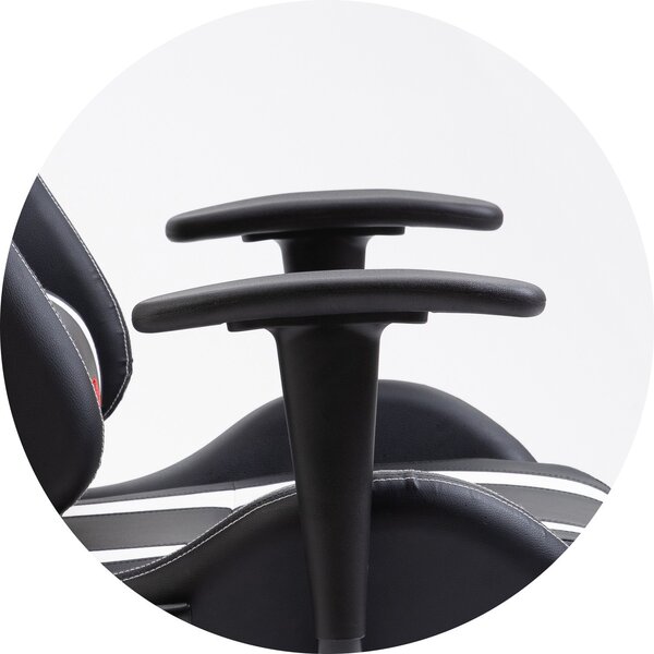 Ak furniture Herné kreslo F4G FG33 čierne/biele