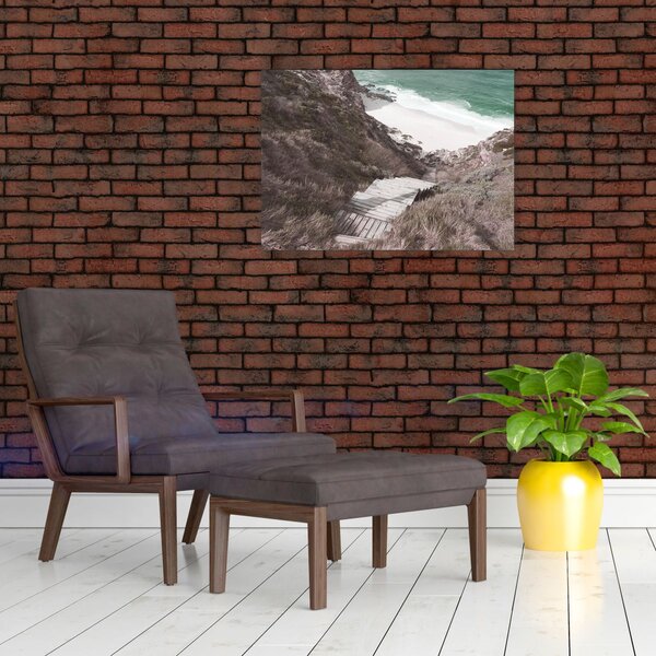 Obraz - Cesta k smaragdovému moru (70x50 cm)