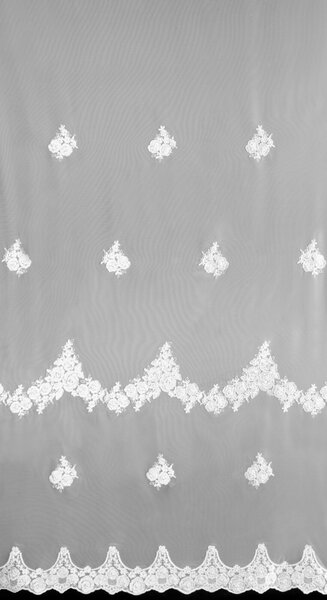 ZÁCLONA NA KRÚŽKOCH ISARI 350X250 CM KVETY