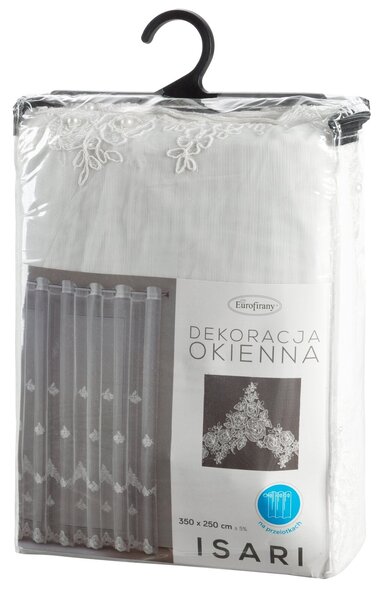 ZÁCLONA NA KRÚŽKOCH ISARI 350X250 CM KVETY