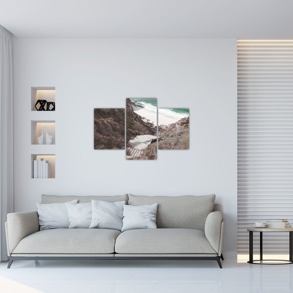 Obraz - Cesta k smaragdovému moru (90x60 cm)