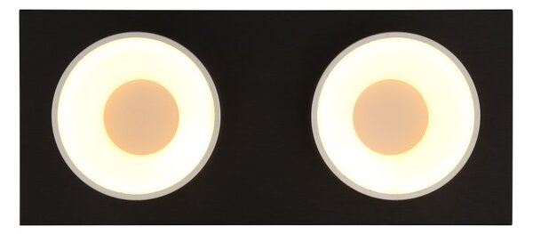 GLOBO 56964-2 RAYMOND stropné svietidlo LED 24W 2900/1000lm 3000K čierna, champagne