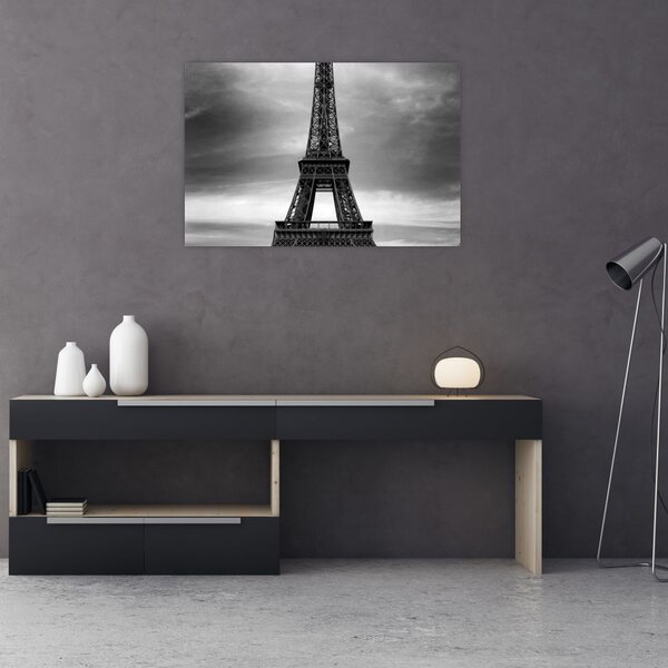 Obraz - Ružové auto v Paríži (90x60 cm)