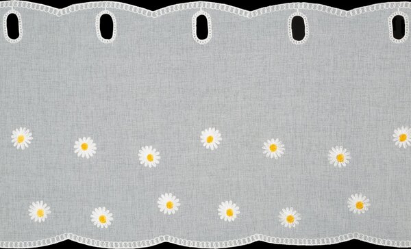 KRÁTKA ZÁCLONA NA PÚTKACH BELLIS 150X40 CM KVETY