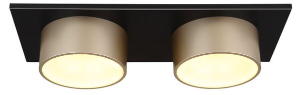 GLOBO 56964-2 RAYMOND stropné svietidlo LED 24W 2900/1000lm 3000K čierna, champagne