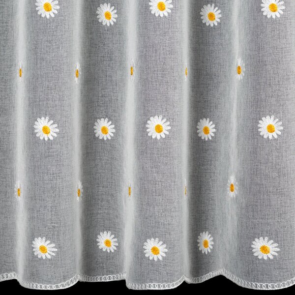 ZÁCLONA NA PÚTKACH BELLIS 350X145 CM KVETY