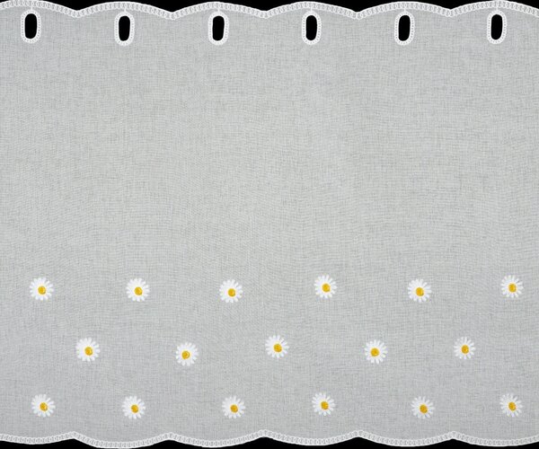 KRÁTKA ZÁCLONA NA PÚTKACH BELLIS 150X70 CM KVETY