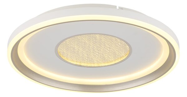 GLOBO 48558-48 EILA stropné svietidlo D480mm LED 48W 6000/2640lm 2700-6000K biela, krištáľový efekt, časovač, diaľkový ovládač