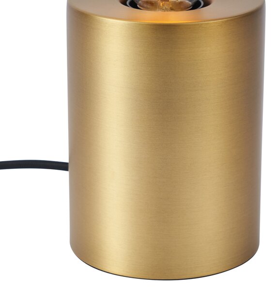 Moderná stolná lampa mosadzná 13cm - Cylinder