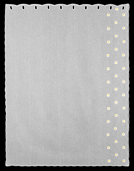 ZÁCLONA NA PÚTKACH BELLIS, SADA 2 KS 140X180 CM KVETY