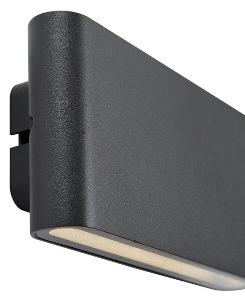 Nástenné svietidlo čierne magnetické vrátane LED nabíjateľné - Batt