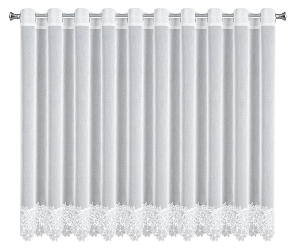 ZÁCLONA NA KRÚŽKOCH ARTEMIDA 350X145 CM BIELA