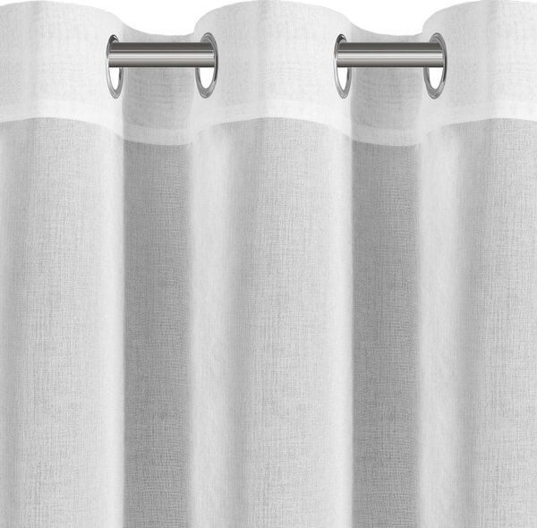 ZÁCLONA NA KRÚŽKOCH ARTEMIDA 350X145 CM BIELA