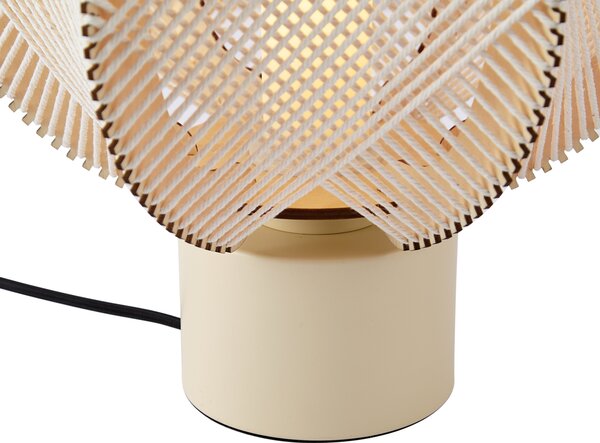 Japandi stolná lampa béžová 32 cm - Gertie