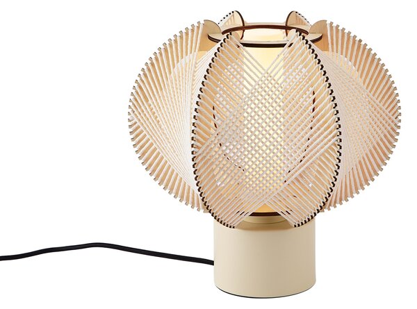 Japandi stolná lampa béžová 32 cm - Gertie