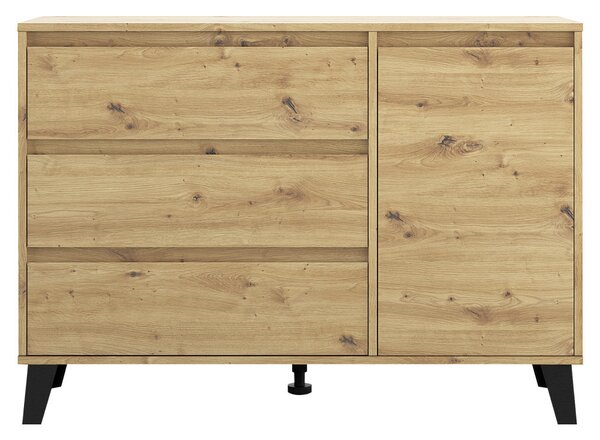 NovýNábytok.sk Komoda Brisas New 1D3S (dub artisan). Vlastná spoľahlivá doprava až k Vám domov. 1137763
