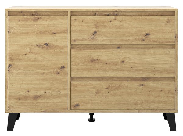NovýNábytok.sk Komoda Brisas New 1D3S (dub artisan). Vlastná spoľahlivá doprava až k Vám domov. 1137763