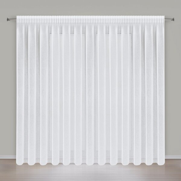 ZÁCLONA NA PÁSKE ELPIDIA 350X250 CM BIELA
