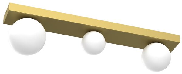 Stropné svietidlo Bibione, 3x biele sklenené tienidlo, g