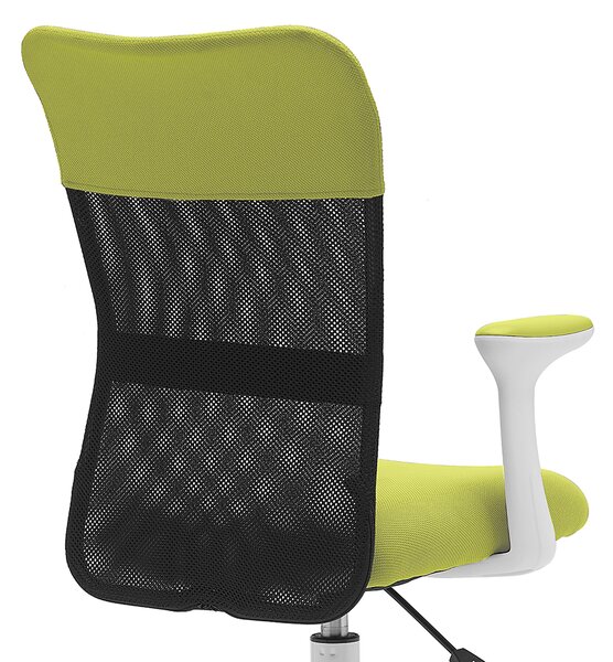 Detská stolička Neoseat MONKEY WHITE s podnožou — látka, biela / zelená