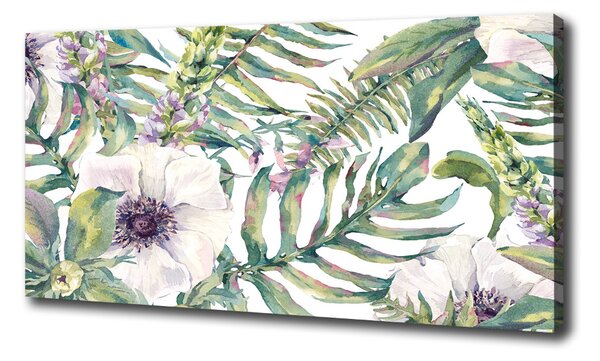 Moderný fotoobraz canvas na ráme Papraď a kvety