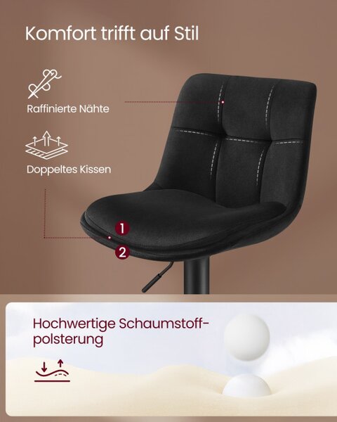 Set dvoch barových stoličiek LJB198BH01 (2ks)