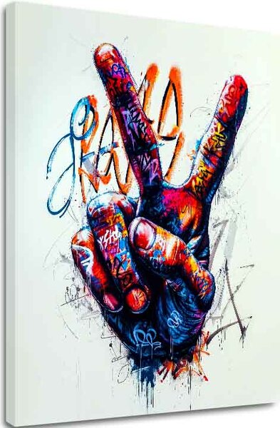 Obraz Peace Hand | Talianske plátno - 40x50 cm