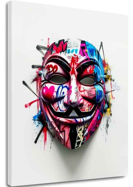 Obraz Anonymous Mask | Talianske plátno - 40x50 cm
