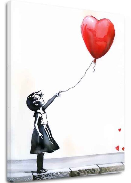 Obraz Heart Balloon Girl | Talianske plátno