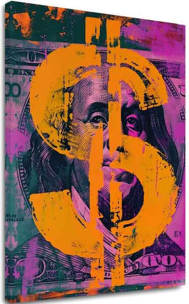 Obraz Money Benjamin na plátne | dokončené rukou umelca - 60x90 cm
