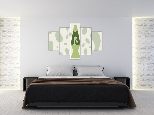 Obraz - Hippies, lávová lampa (150x105 cm)