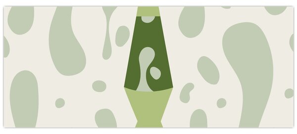 Obraz - Hippies, lávová lampa (120x50 cm)