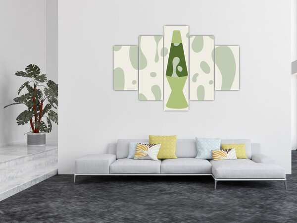 Obraz - Hippies, lávová lampa (150x105 cm)