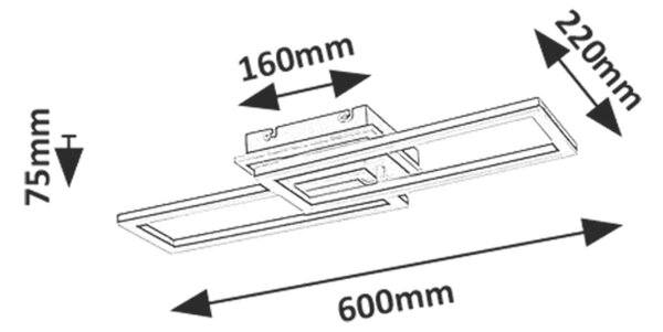 Rabalux RAMIN LED stropné svietidlo 71393