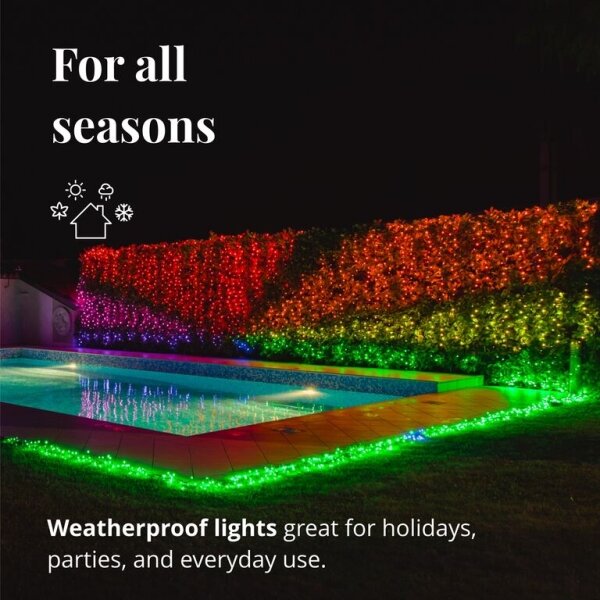 Twinkly TWS250SPP-BEU - LED RGB Vonkajšia svetelná reťaz 250xLED 23,5m IP44 Wi-Fi