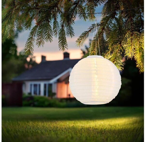Globo 339700W - LED Závesné solárne svietidlo LED/0,5W/3V IP44 biela