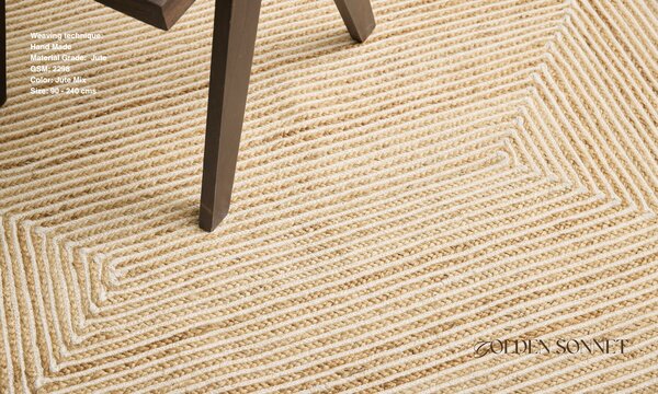 Diamond Carpets India , Ručne viazaný kusový koberec Aerie J 37 Natural, 120x170, béžová, chodba / predsieň