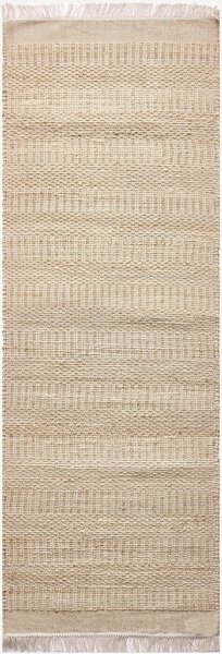Diamond Carpets India , Ručne viazaný kusový koberec Clover J 22 Natural, 120x170, béžová, chodba / predsieň