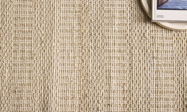 Diamond Carpets India , Ručne viazaný kusový koberec Clover J 22 Natural, 120x170, béžová, chodba / predsieň