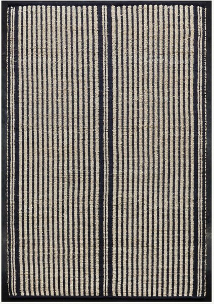 Diamond Carpets India , Ručne viazaný kusový koberec Elowen 116 Natural, 120x170, čierna, chodba / predsieň