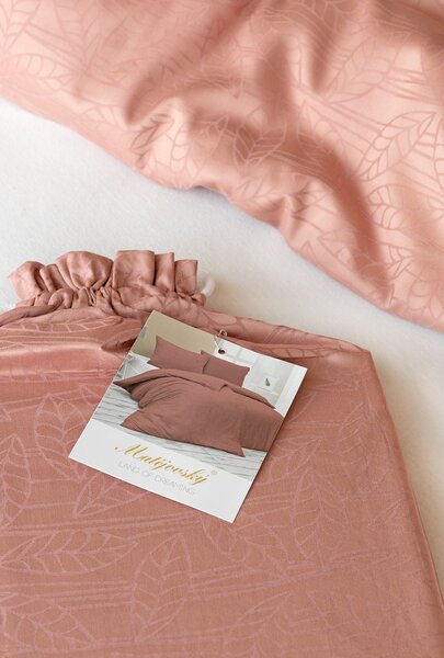 Obliečky Sofie Rose Pink Bambusový damašek 1x 140/200, 1x 70/90
