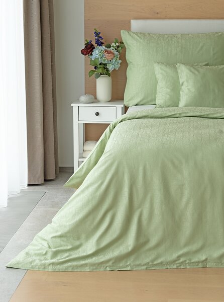 Obliečky Sofie Light Green Bambusový damašek 1x 140/200, 1x 70/90