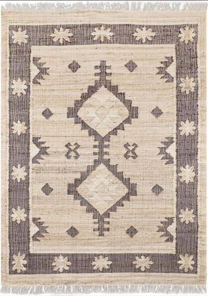 Diamond Carpets India , Ručne viazaný kusový koberec Serenade 2339 Natural, 120x170, béžová, chodba / predsieň
