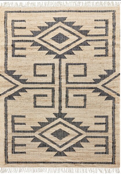 Diamond Carpets India , Ručne viazaný kusový koberec Trellis 2338 Natural, 120x170, béžová, chodba / predsieň