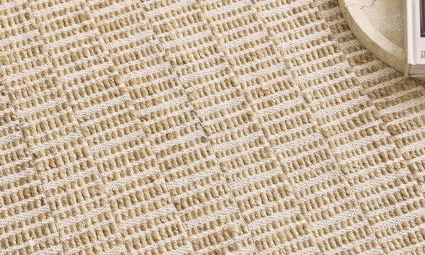 Diamond Carpets India , Ručne viazaný kusový koberec Tove J-10 Natural, 120x170, béžová, chodba / predsieň