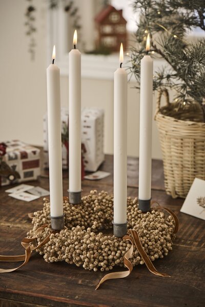 Adventné sviečky 1-4 White – set 4 ks