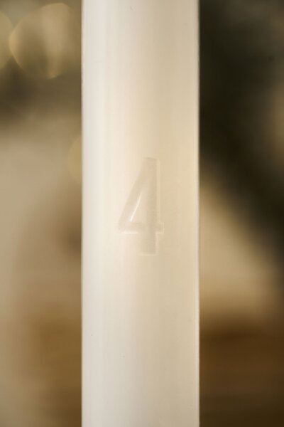 Adventné sviečky 1-4 White – set 4 ks